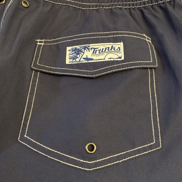 NWT Trunks Surf & Swim Navy Board Shorts - Picture 8 of 9